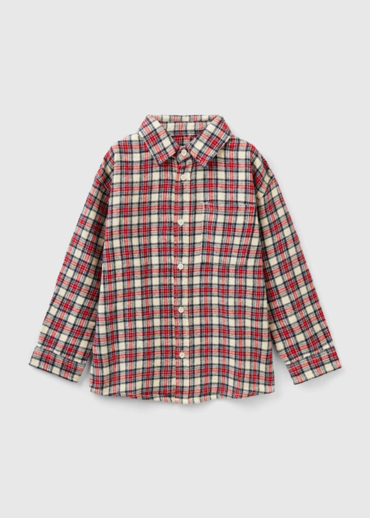 Mini Boy Check Flannel Shirt