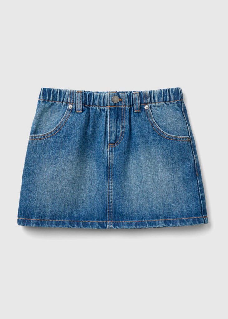 Benetton Denim Mini Skirt