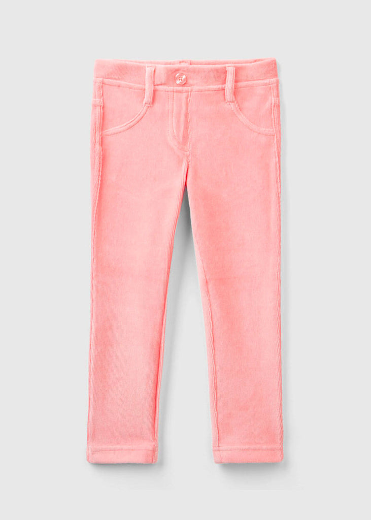 Benetton Girls Ribbed Chenille Trousers