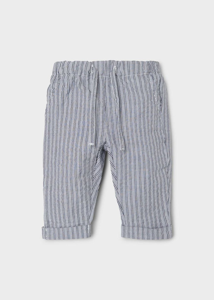 Baby Pinstripe Trousers with Adjustable Waist