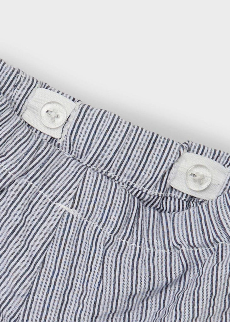 Baby Pinstripe Trousers with Adjustable Waist
