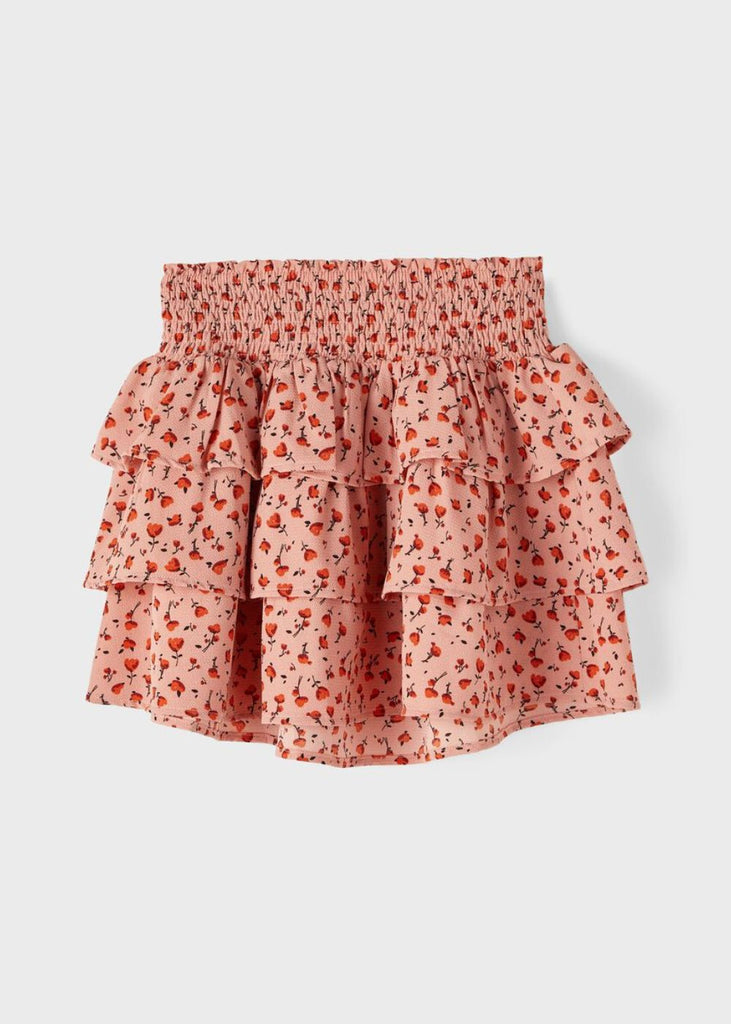 Patterned Frilly Skirt