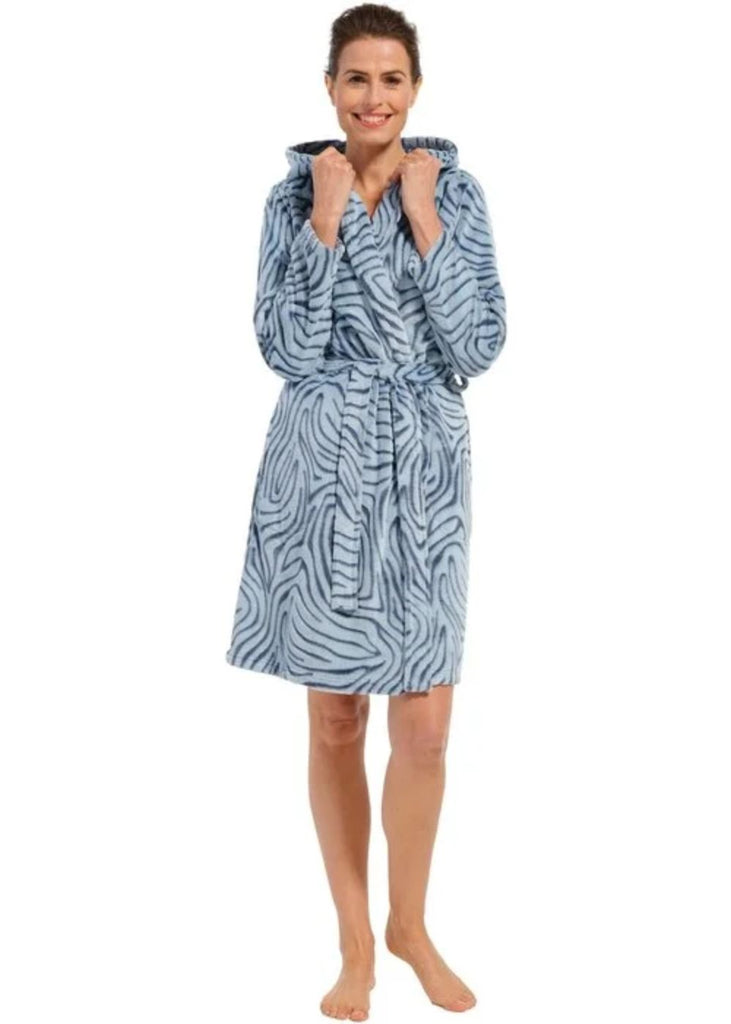 Pastunette Swirl Dressing Gown with Hood