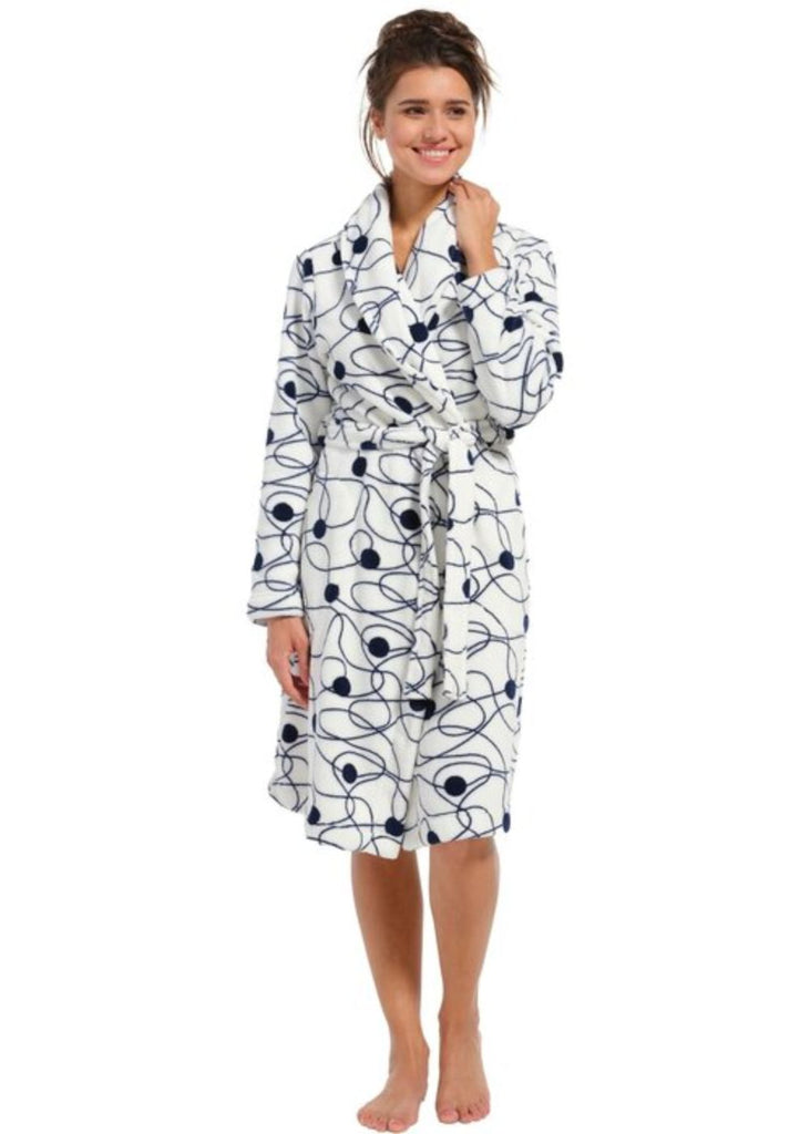 Rebelle 105cm Dressing Gown with Shawl Collar