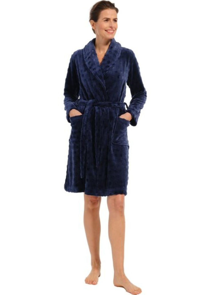 Pastunette Dressing Gown with Shawl Collar 