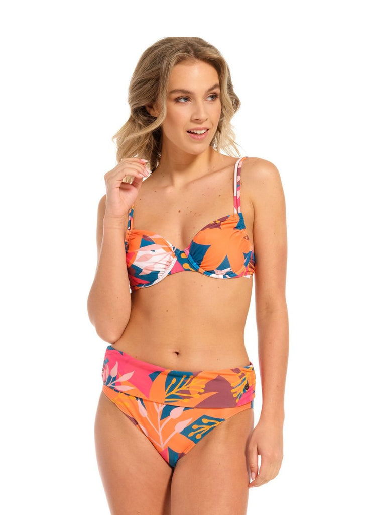 tropical print bikini