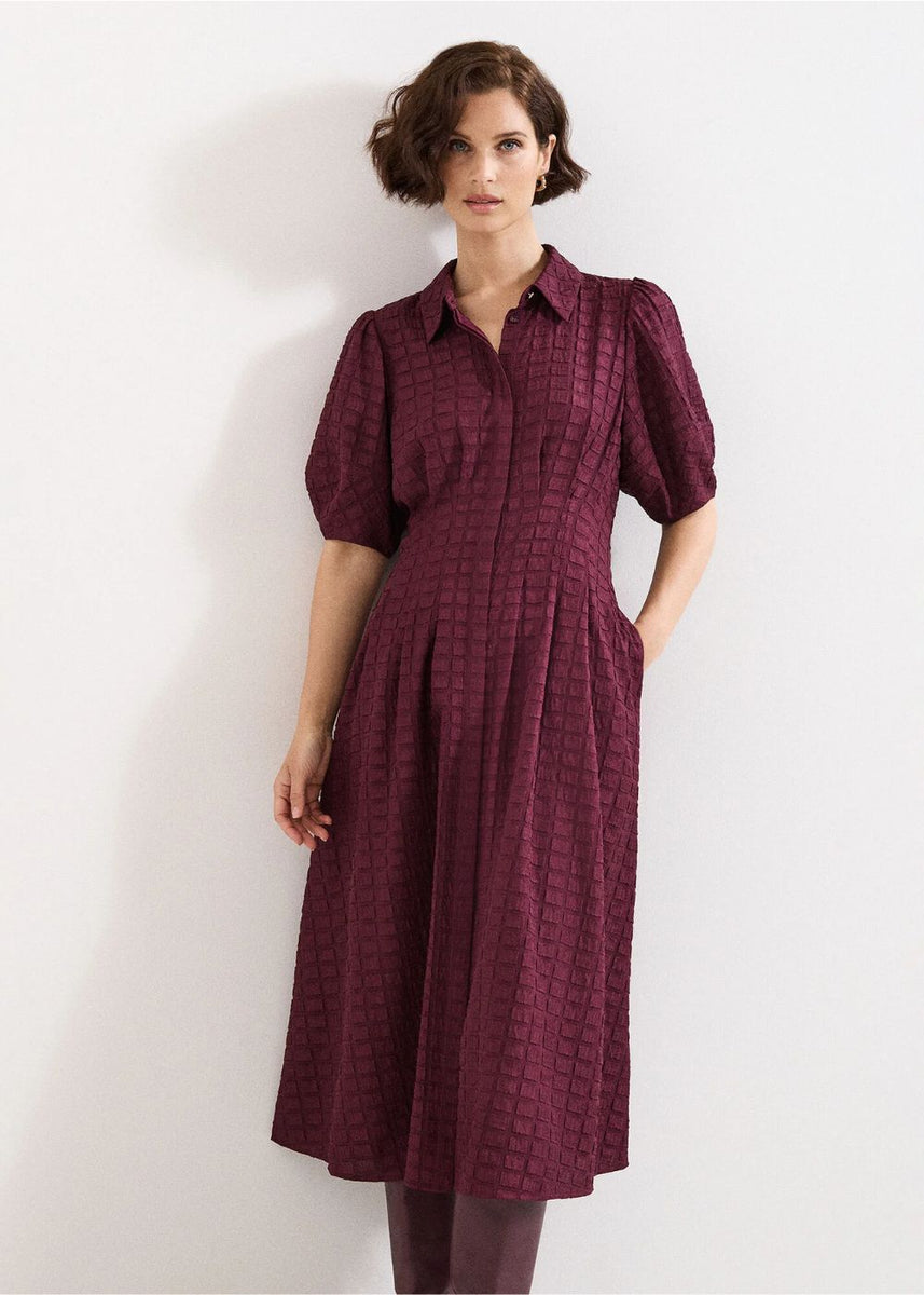 Phase Eight Yasmine Textured Midi Dress – Goods