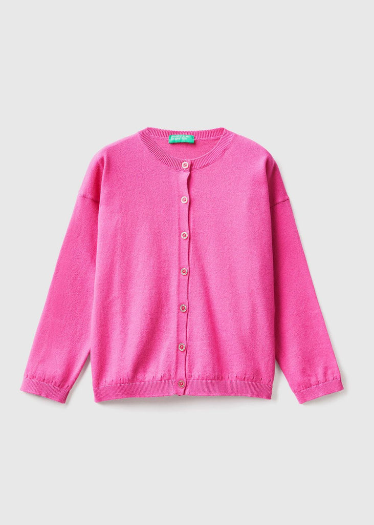 Girls Cardigan with Glittery Buttons
