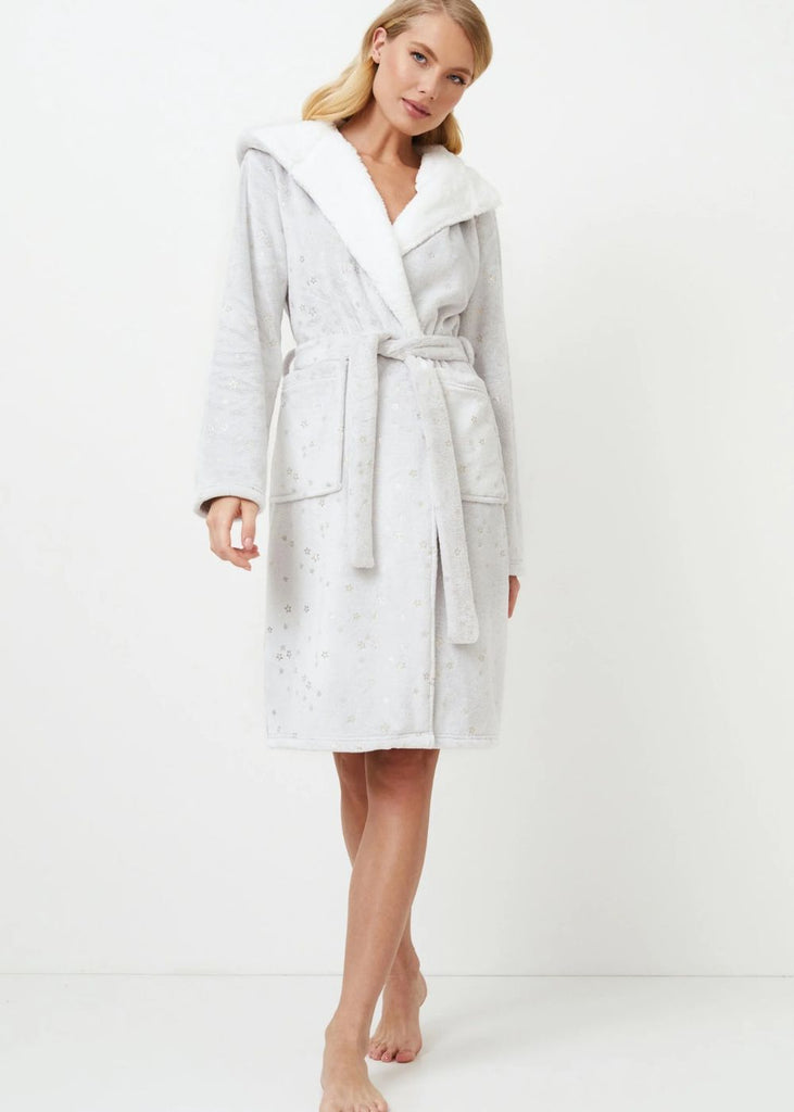 Ladies Dressing Gown with Hood