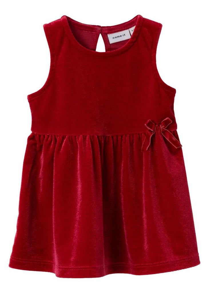 Baby Girl Red Velvet Dress