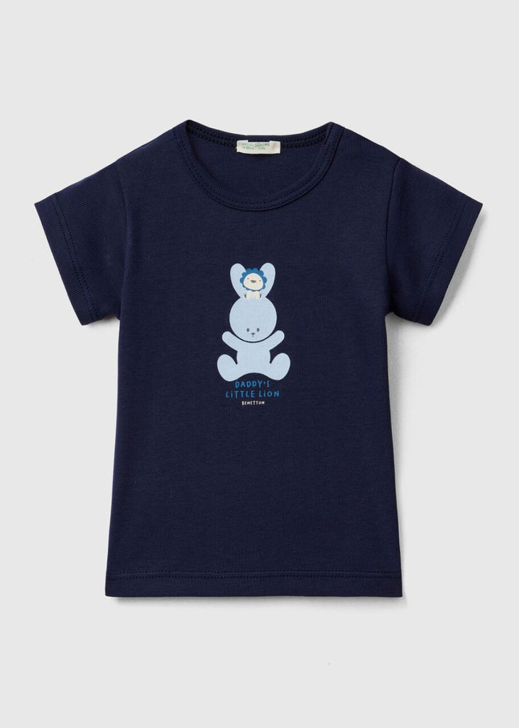 Baby T-Shirt in Ribbed Pure Organic Cotton