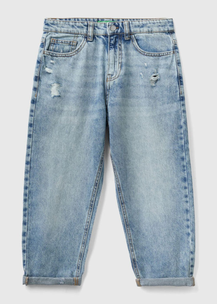 Balloon Fit Jeans with Rips