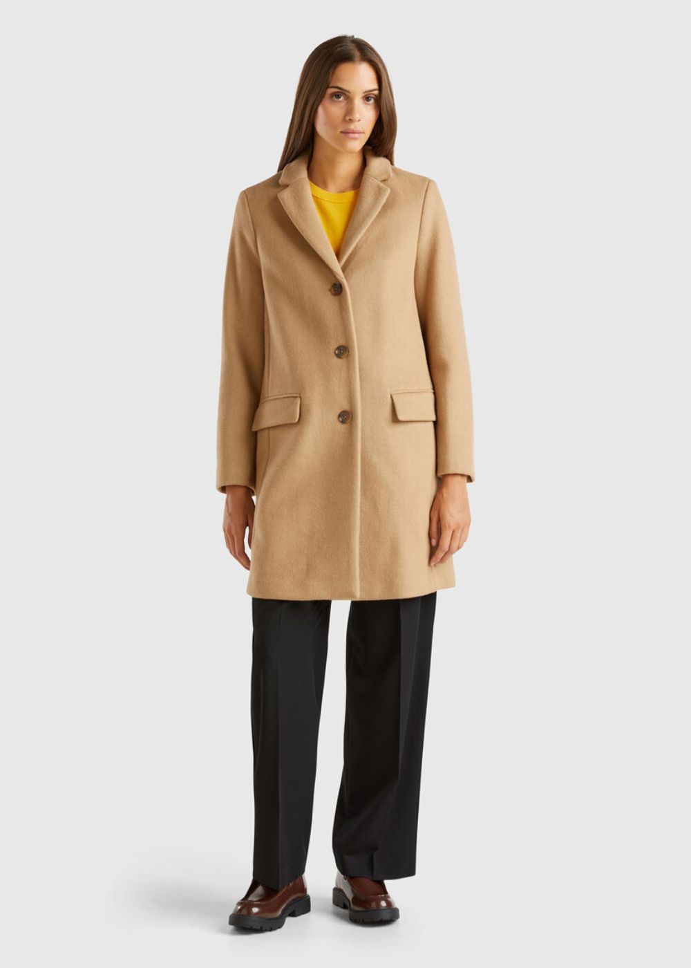 Ladies' Wool Blend Coat Benetton Fashion Good's – Goods