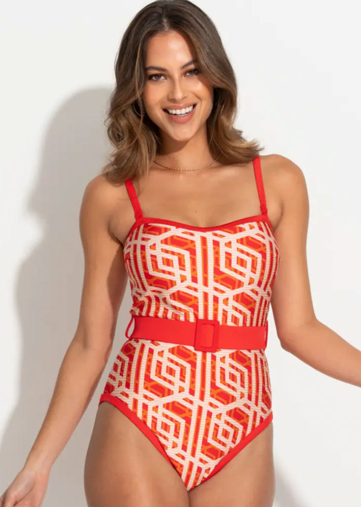 High Leg Tummy Control Swimsuit