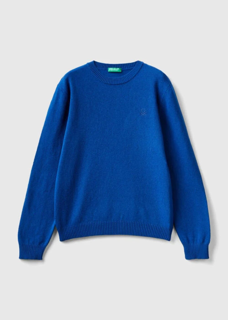 Sweater in Cashmere & Wool Blend in blue