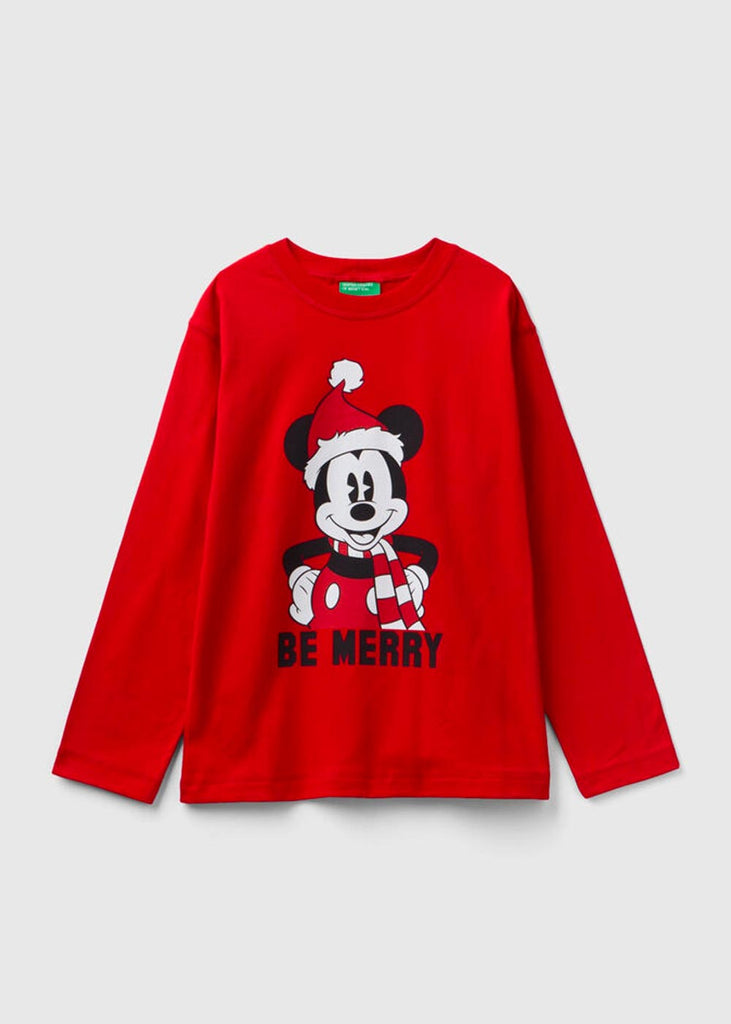 Mickey Mouse Long Sleeve Christmas Top