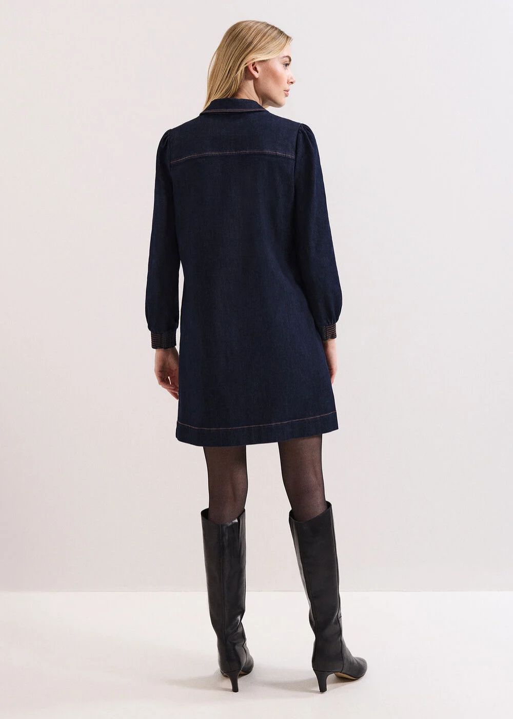 Phase Eight Gabi Denim Dress Indigo – Goods