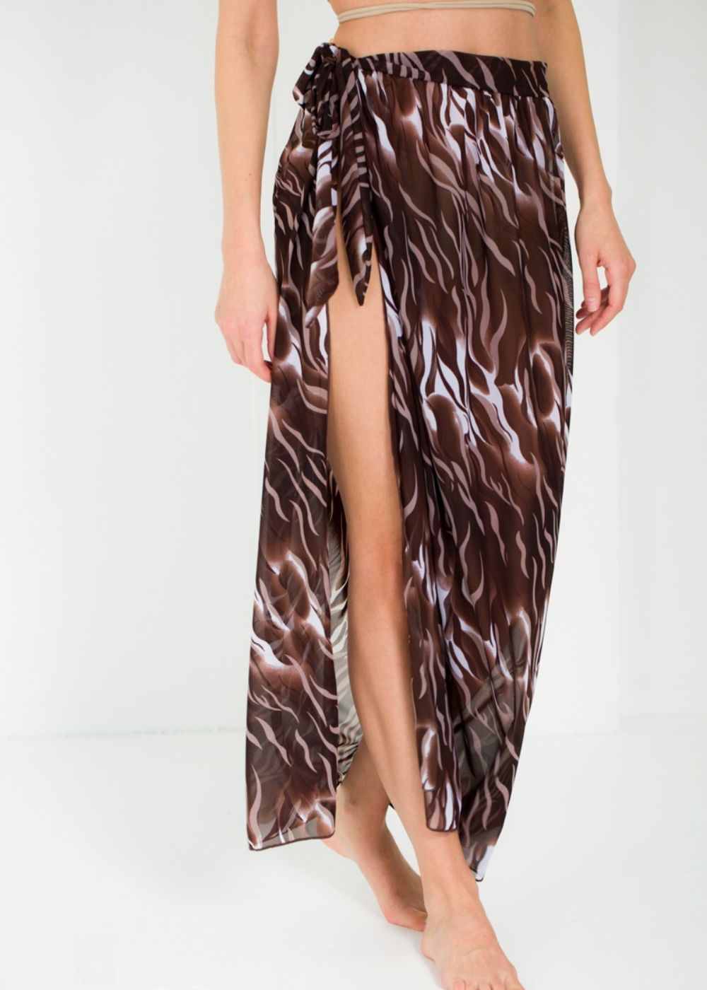 Amazon.com: Pattern Wrap Midi Skirt for Women Summer Beach Sarong Cover Ups  Swimwear Chiffon : Clothing, Shoes & Jewelry