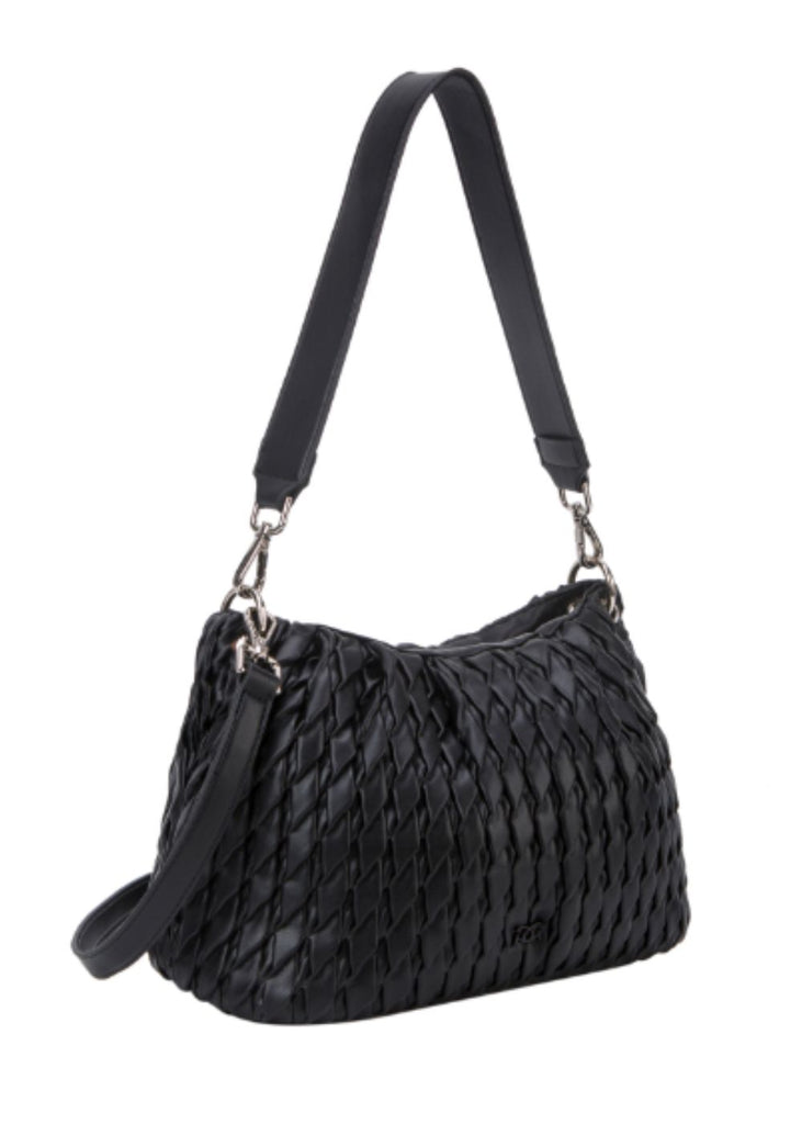 Maia Embossed Rushed Shoulder Bag