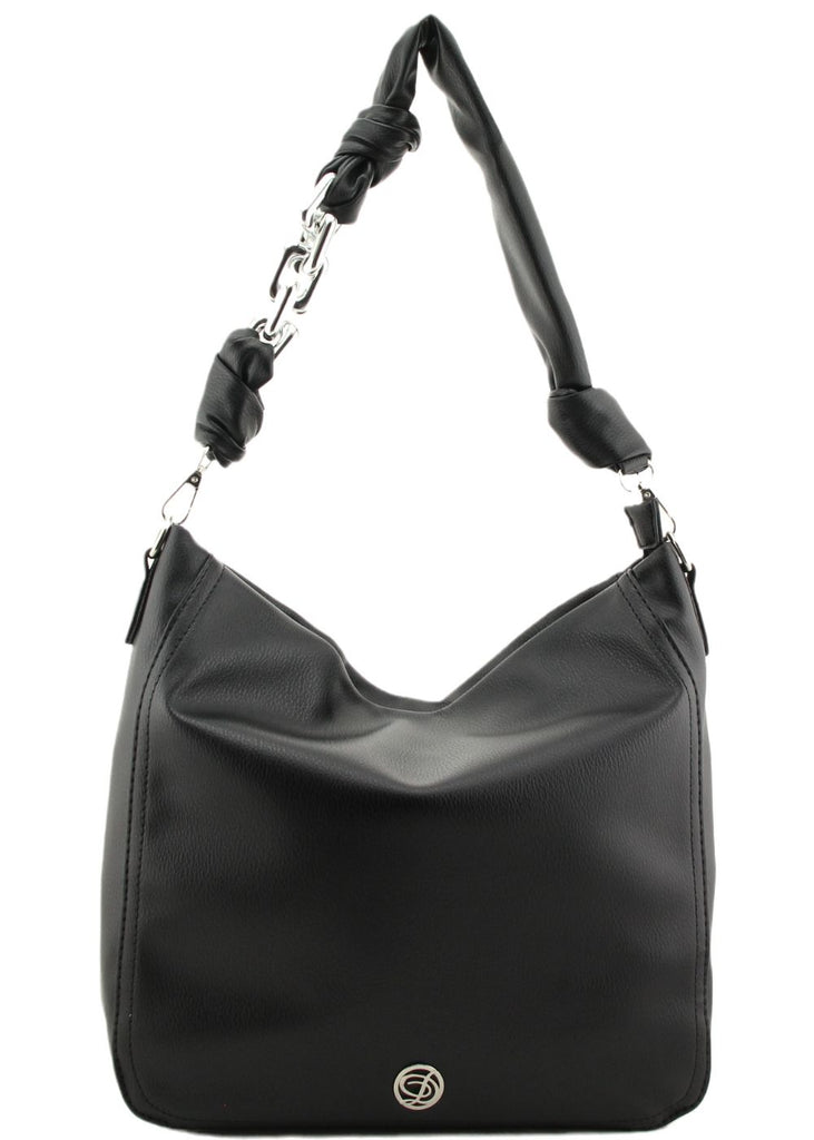 Elise Soft Hobo Tote Bag with Knot