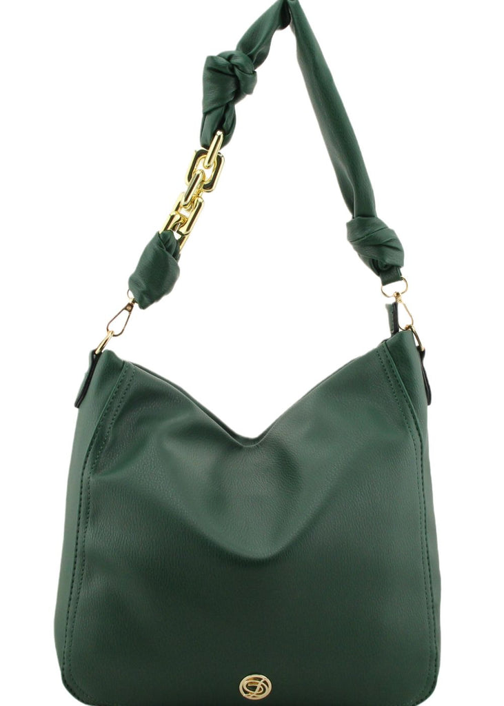 Elise Soft Hobo Tote Bag with Knot