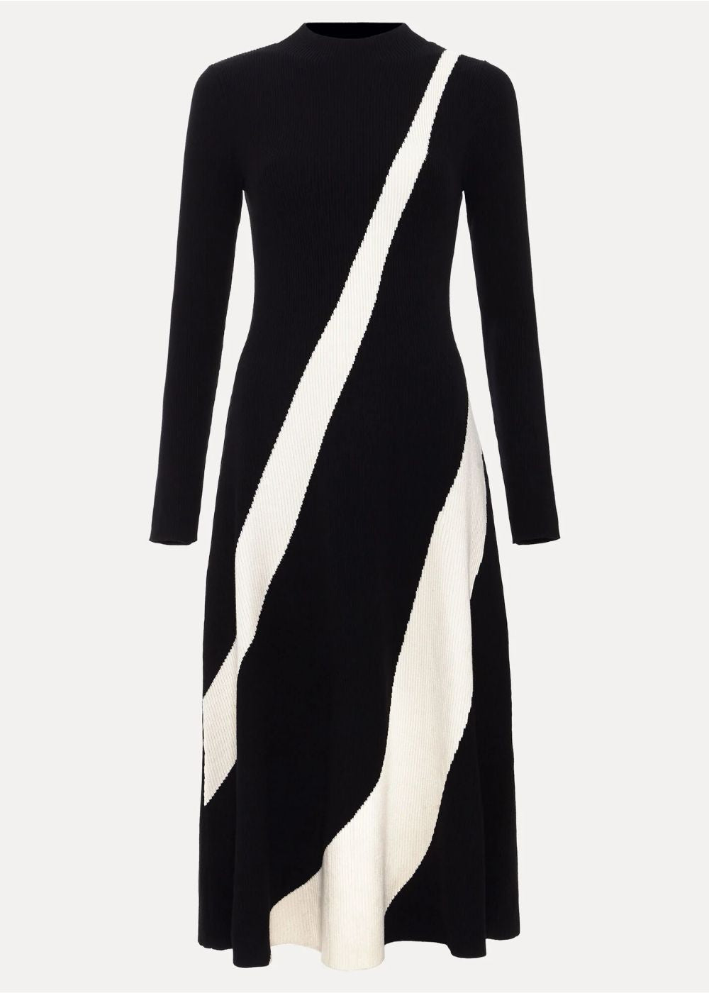 Phase Eight Julie Fit And Flare Colourblock Knit Dress – Goods