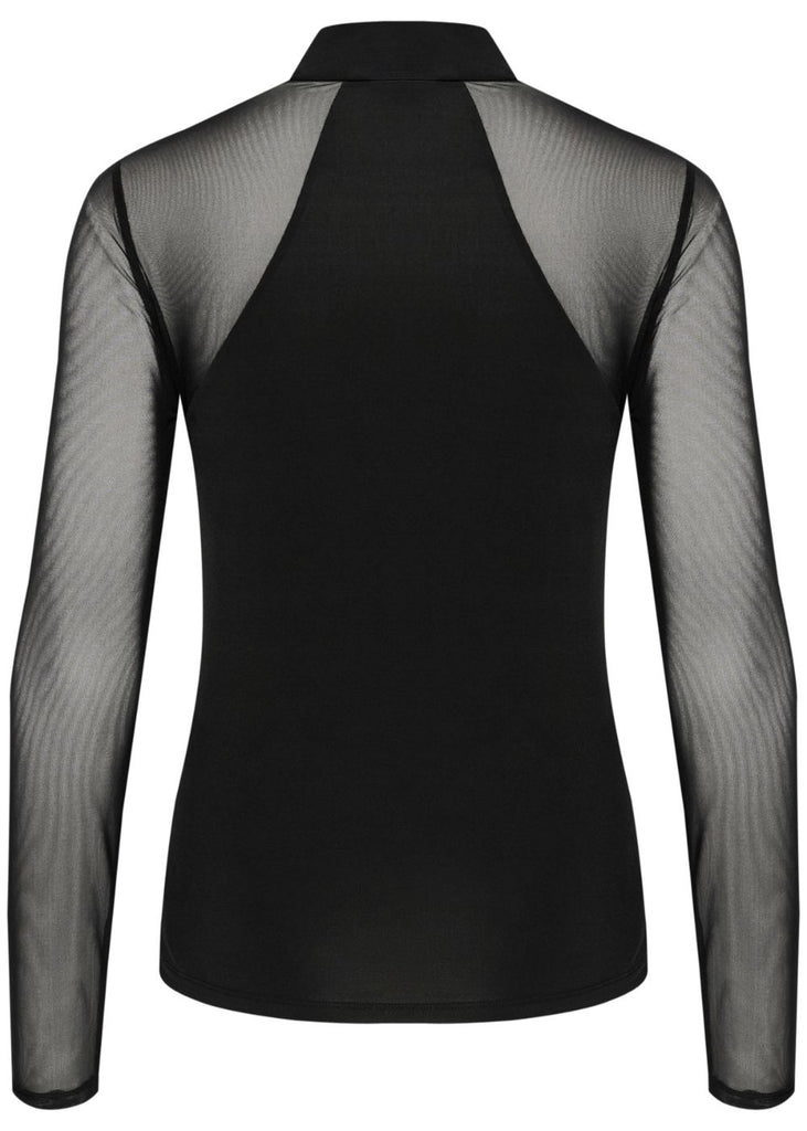 Long Sleeve Mesh Top