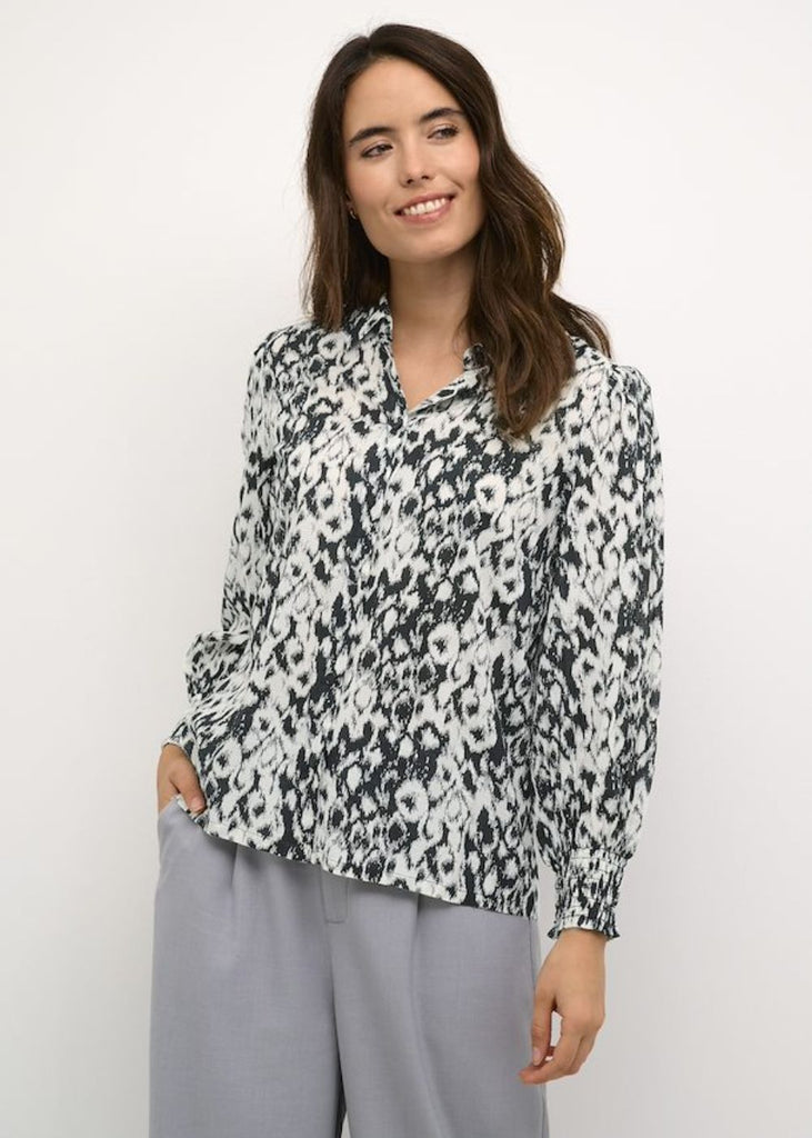 Snakeskin Print Blouse