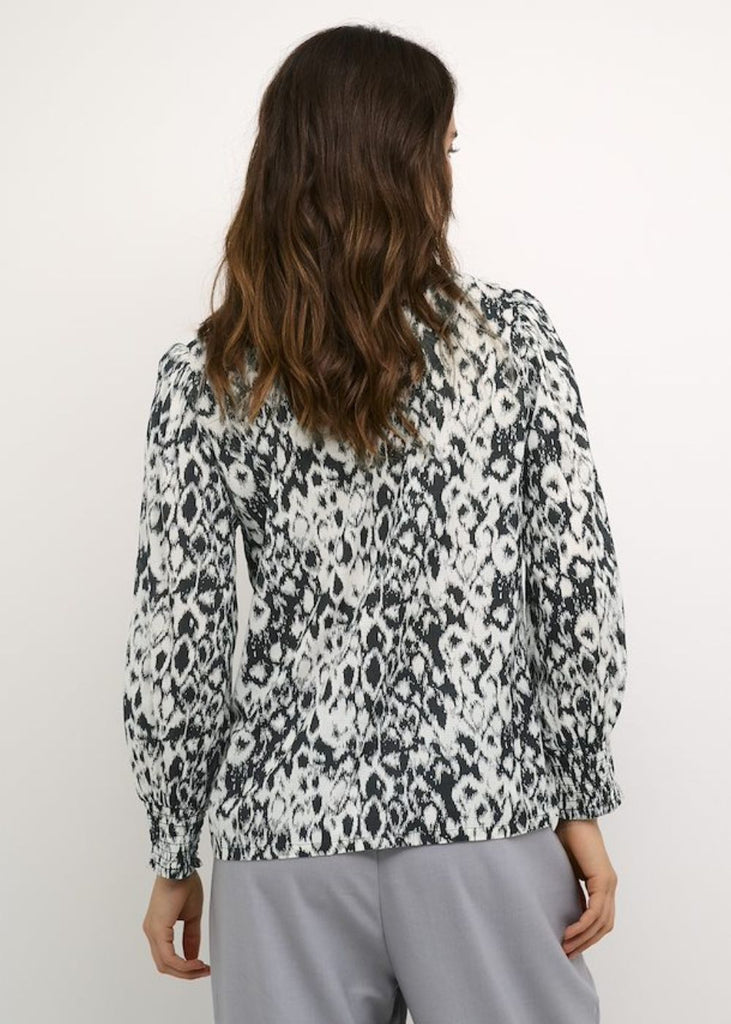 Snakeskin Print Blouse