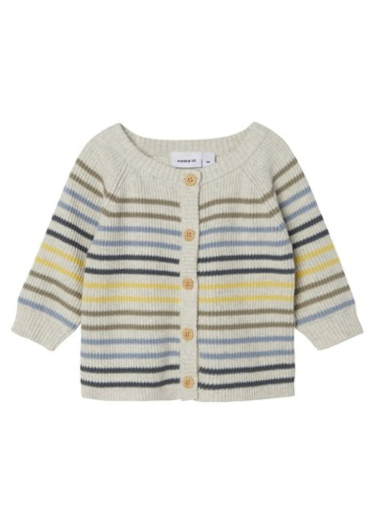 Baby Stripy Knitted Cardigan