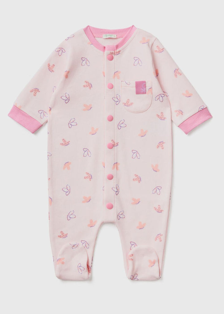 Baby Patterned Onesie in Organic Cotton