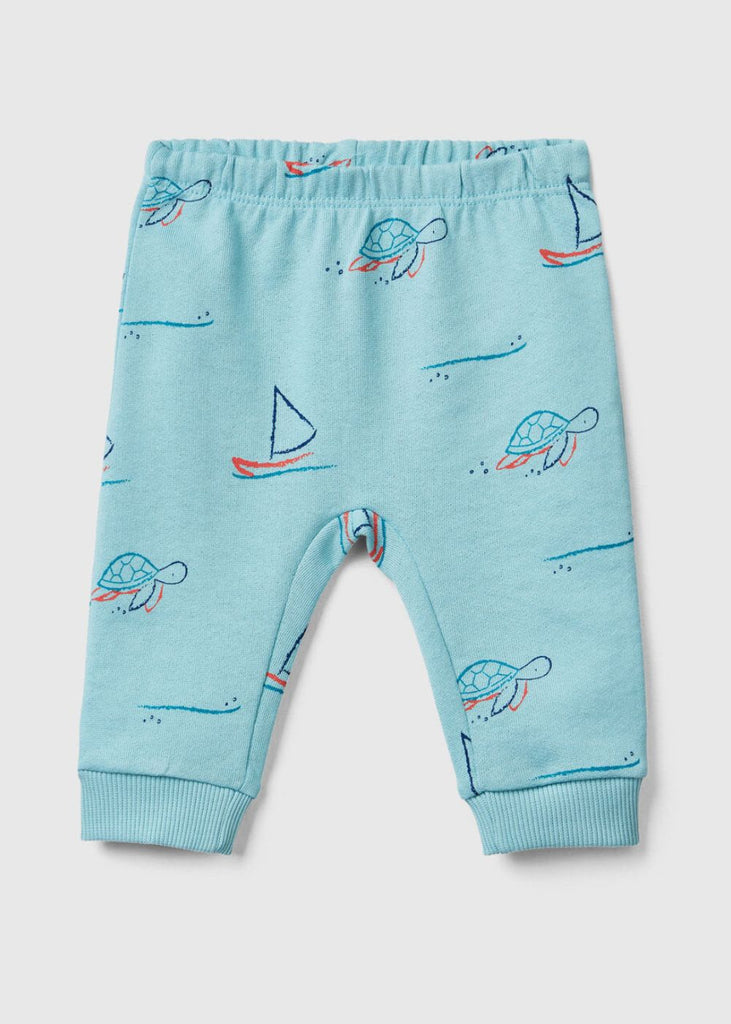 Baby Patterned Sweatpants with Elastic Waist
