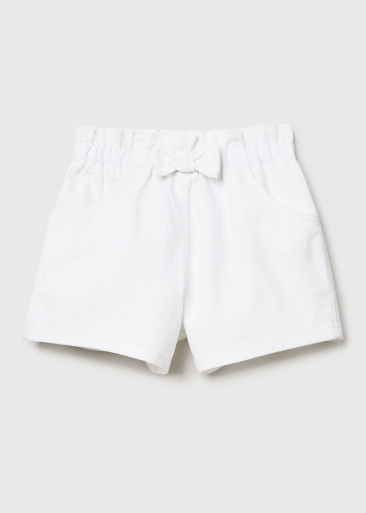 Girls Bermuda Shorts with Decorative Bow