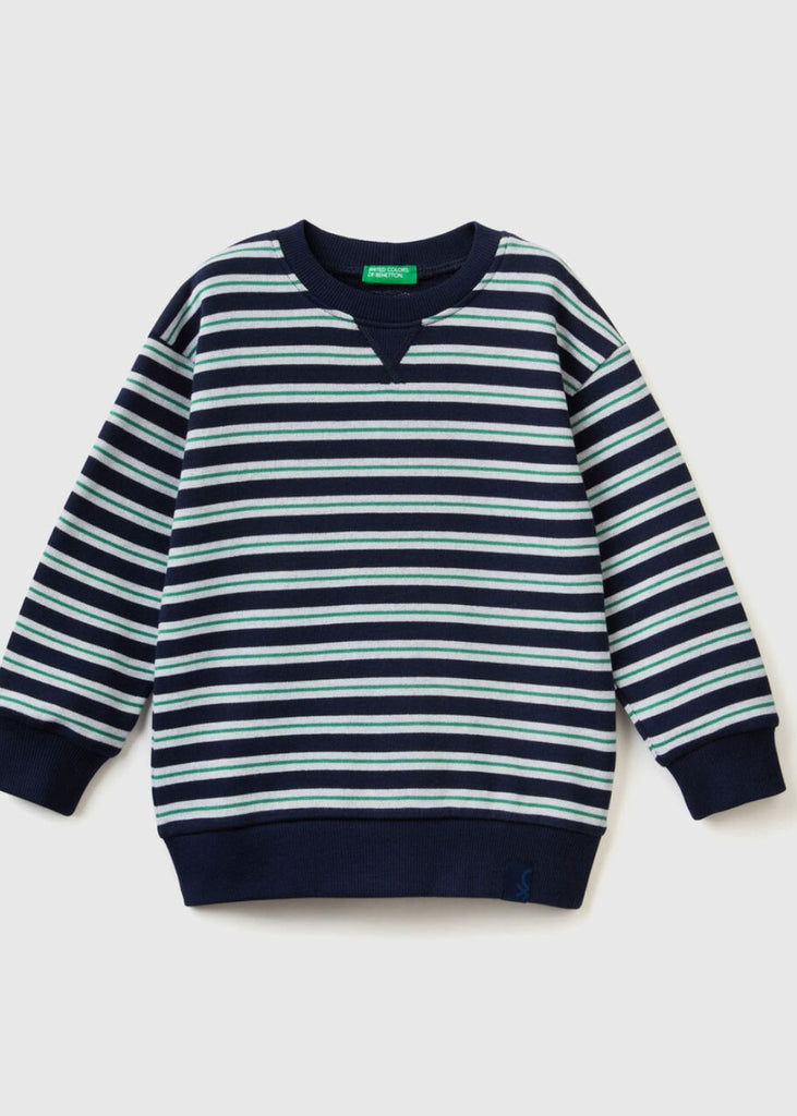 Boys Striped 100% Cotton Sweater