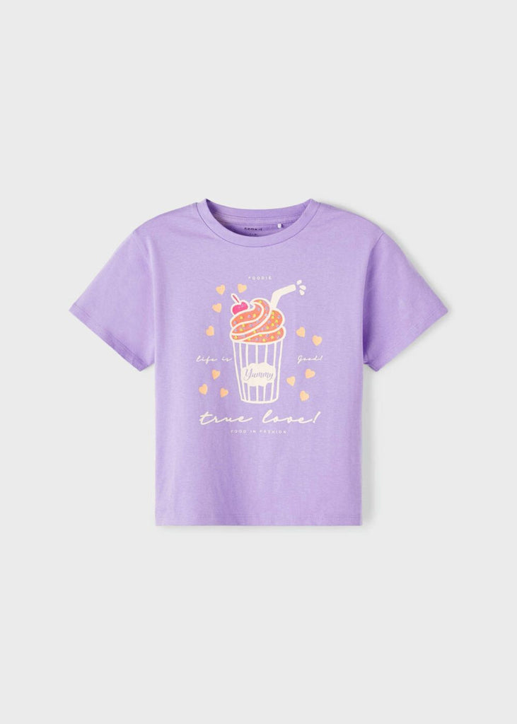 Girls Loose Fit T-Shirt with Sequins
