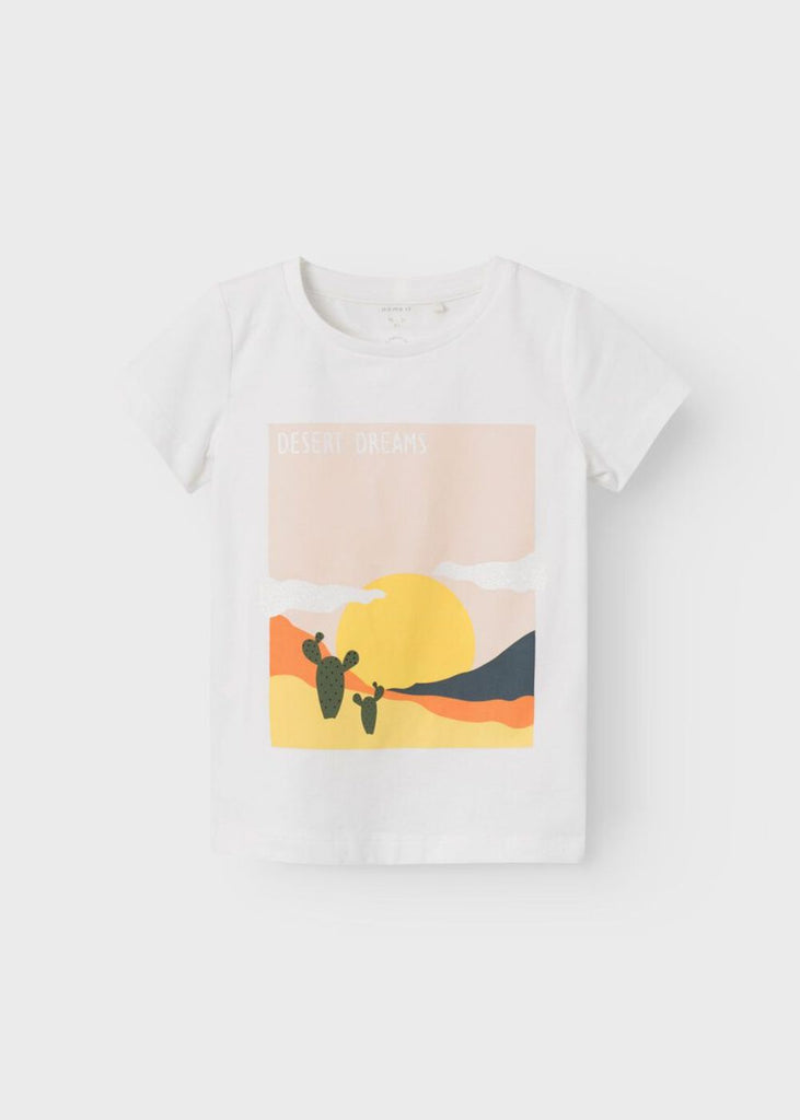 Girls T-Shirt with Desert Landscape Print