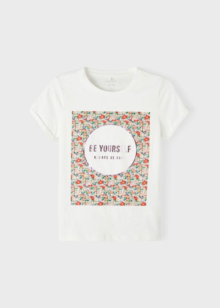 Girls T-Shirt with Floral Print