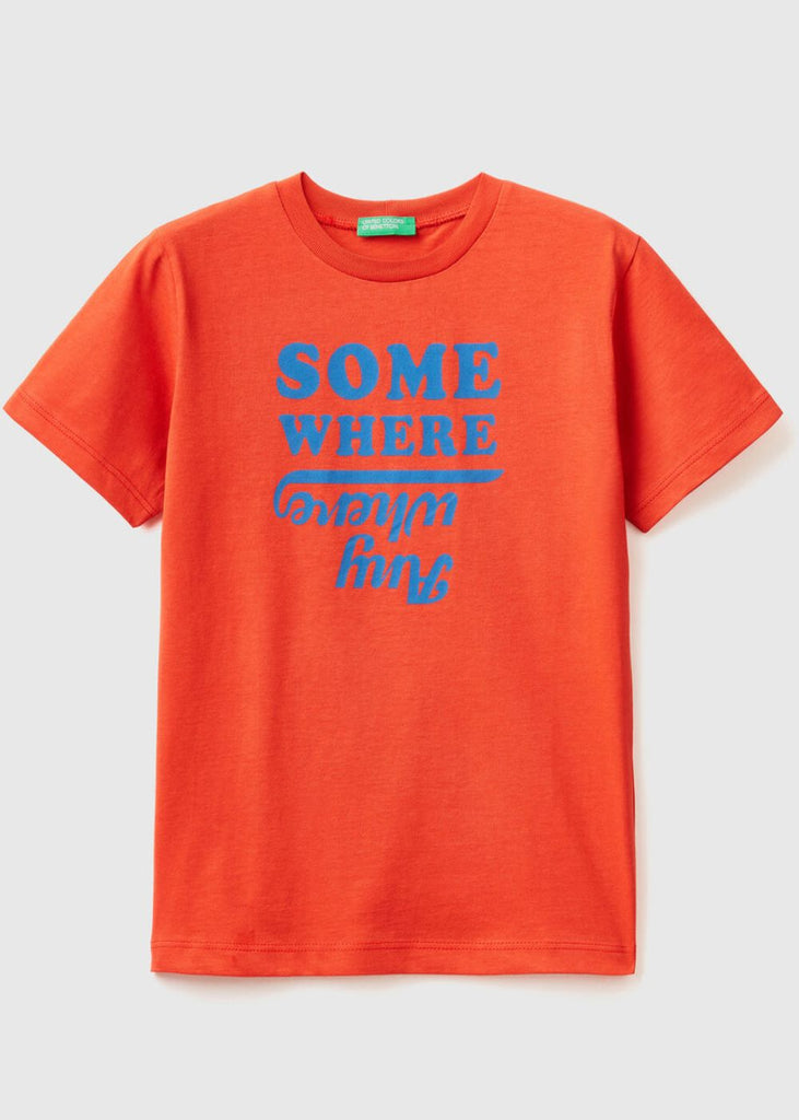 Boys T-Shirt in Pure Cotton with Print 
