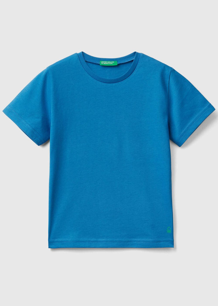 Boys Basic Block Colour T-Shirt in 100% Organic Cotton
