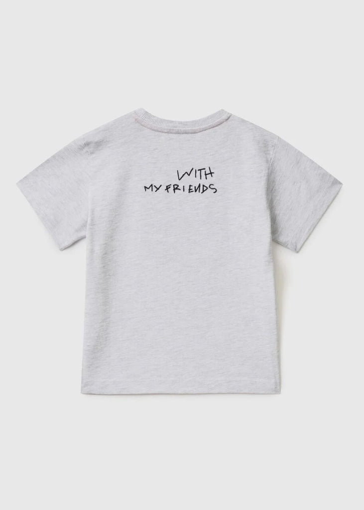Boys T-Shirt with Printed Slogan