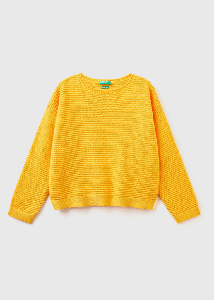 Girls Sweater in Recycled Cotton Blend