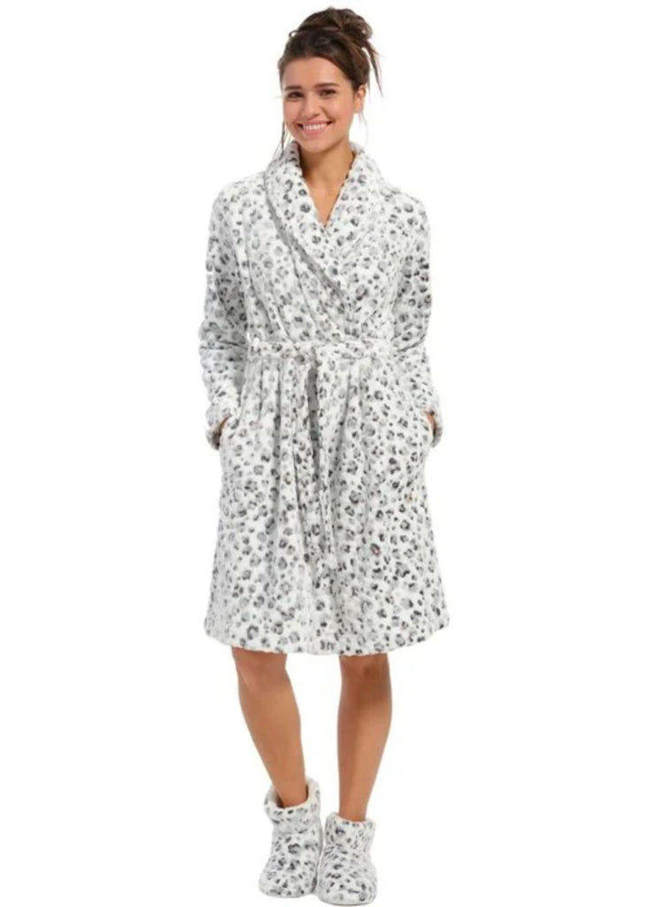 Rebelle 100cm Leopard Print Dressing Gown