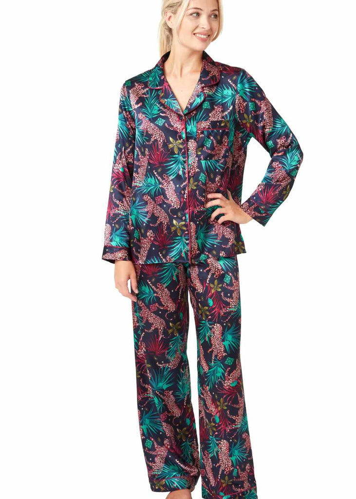 Marsylka Jungle Cheetah Satin Pyjamas