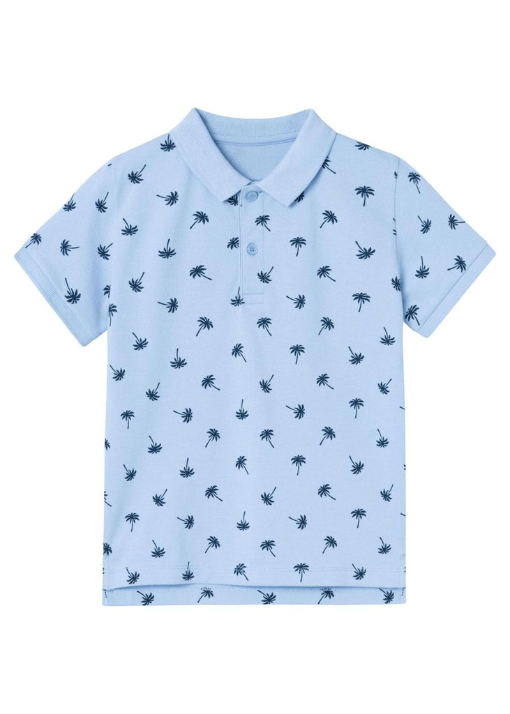 Short Sleeve Polo Shirt - Blue