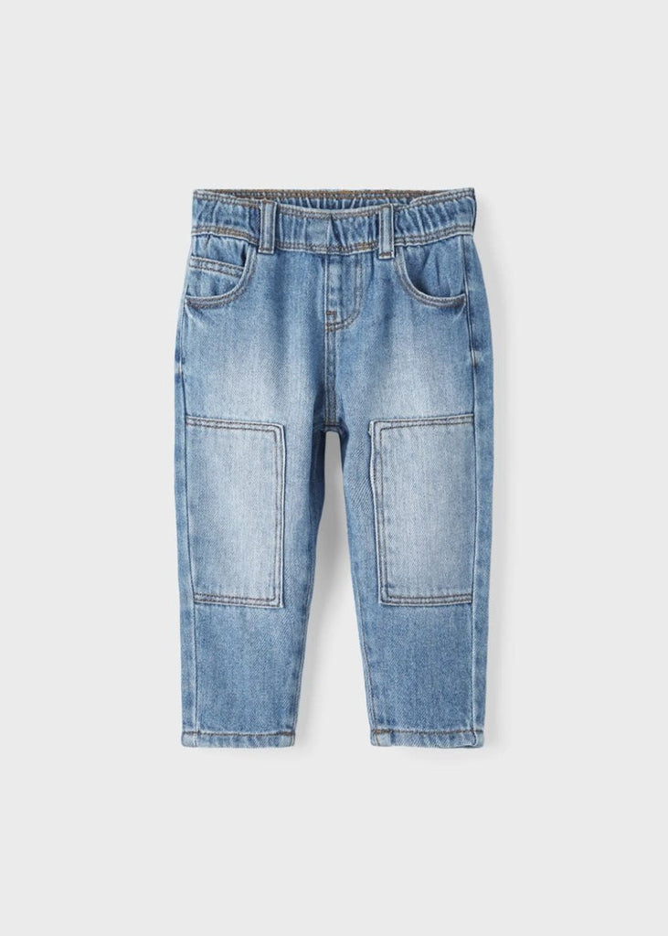 Mini boys tapered leg blue jeans