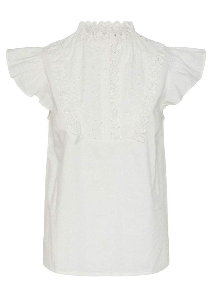 Broderie Anglais Sleeveless Top