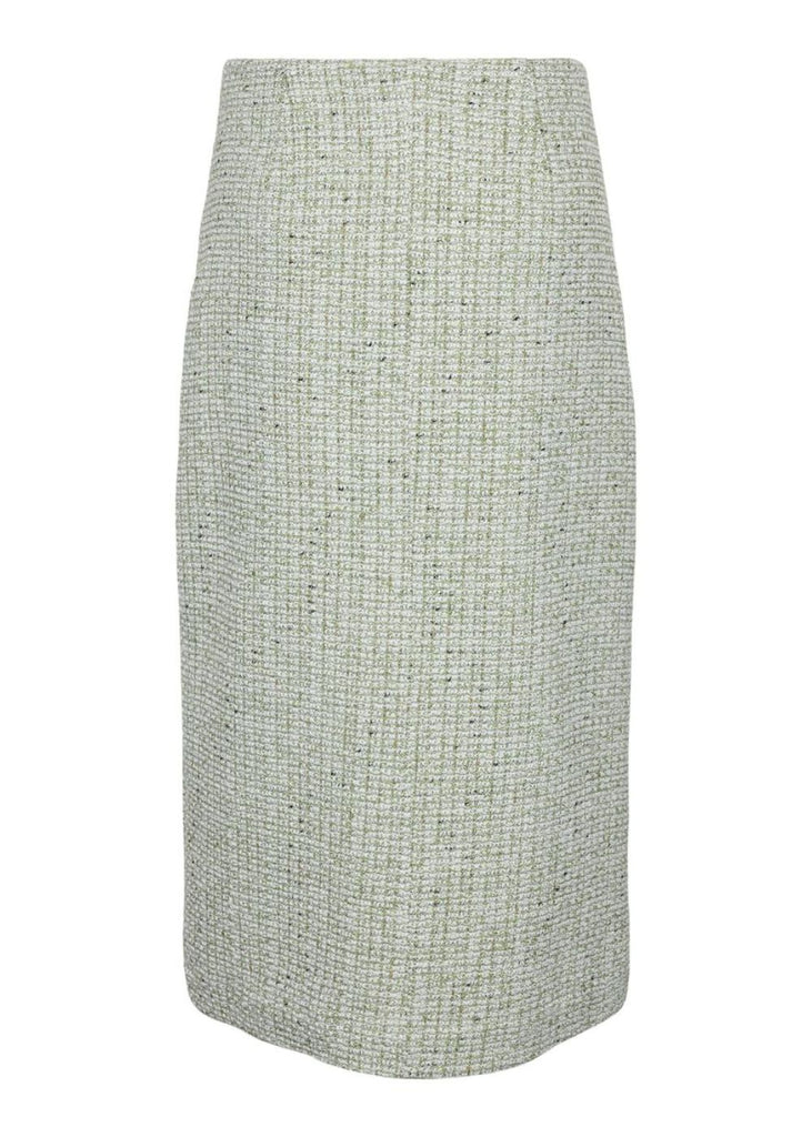 YAS Tweed Midi Skirt