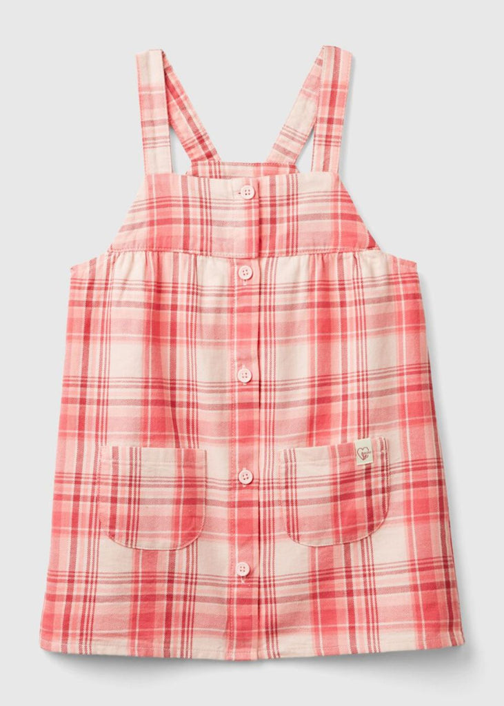 Tartan Dungaree Dress