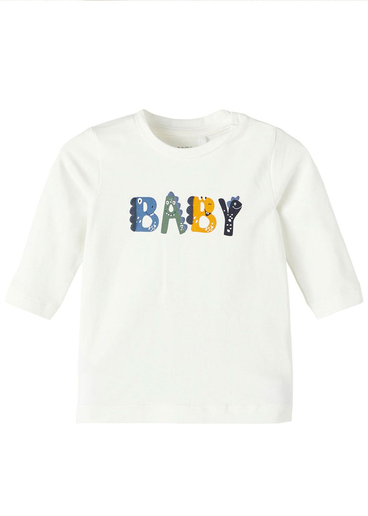 Name It Baby Long Sleeve Top in white