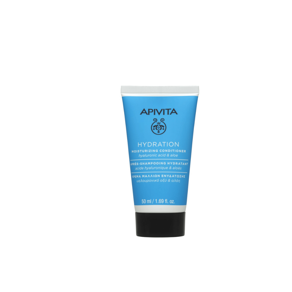 Apivita Mini Moisturising Conditioner, Hyaluronic Acid & Aloe 50ml| Goods Department Store